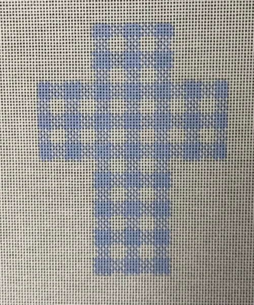 Blue Gingham Cross