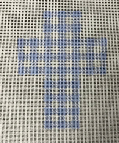 Blue Gingham Cross