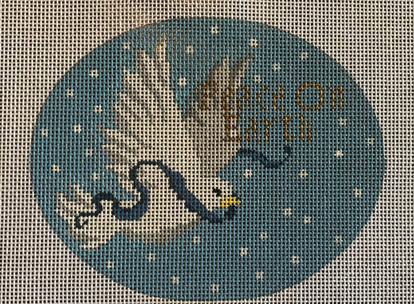 Peace on Earth Dove Oval