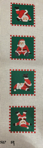 Tumbling Santa Coasters