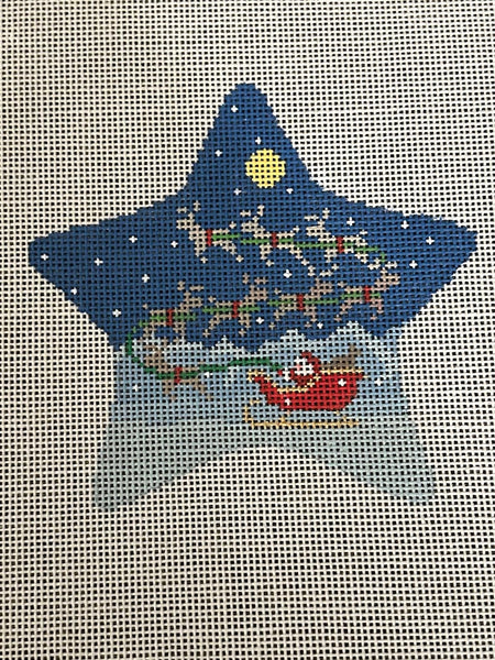 Star, Santa Sleigh and 8 Reindeer