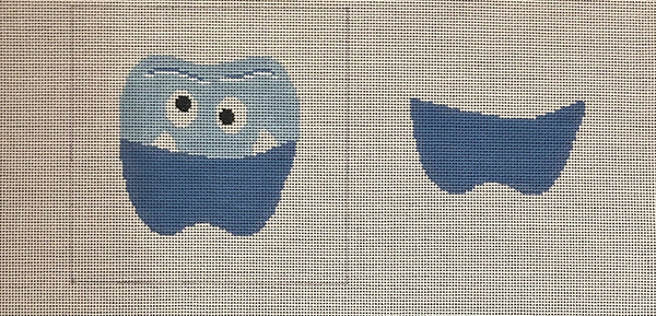 Blue Monster Tooth Fairy Pillow