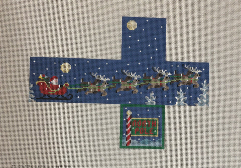 Sleigh Flight Cube Ornament