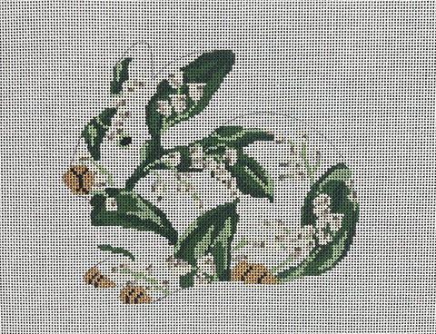 Lily of the Vally Sitting Bunny