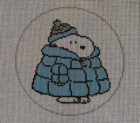 Peanuts Football - Snoopy in Carolina Blue Puffer Jacket