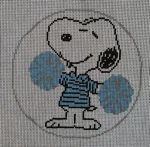 Peanuts Sports - Snoopy Cheer Carolina Blue