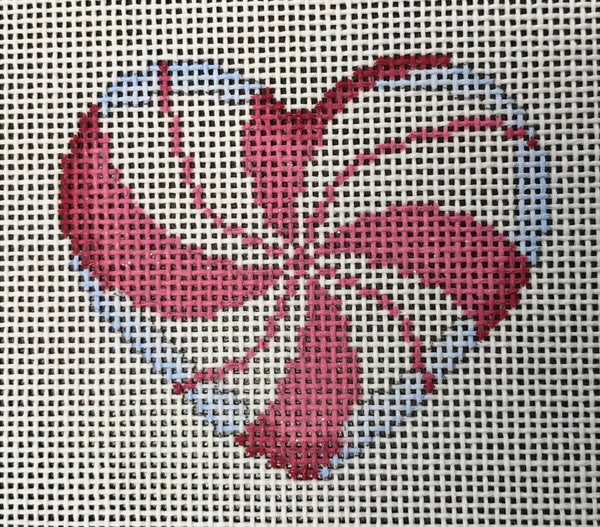 Peppermint Swirl Mini Heart/Pink