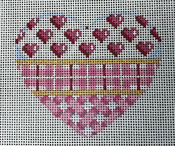 Pink Hearts/Plaid/Lattice Heart
