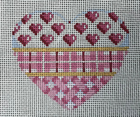 Pink Hearts/Plaid/Lattice Heart