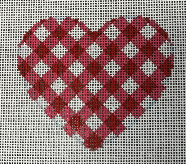 Red Gingham Heart