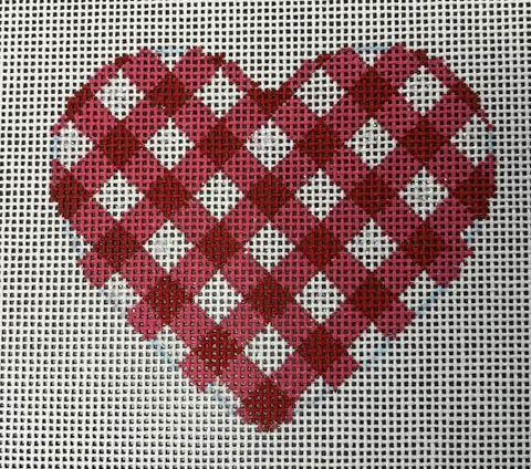 Red Gingham Heart