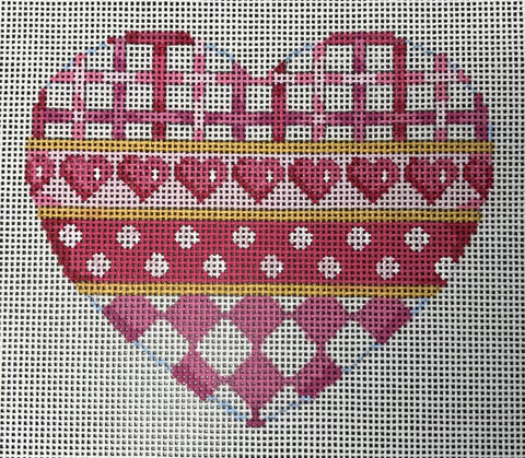 Horizontal Patterns Heart