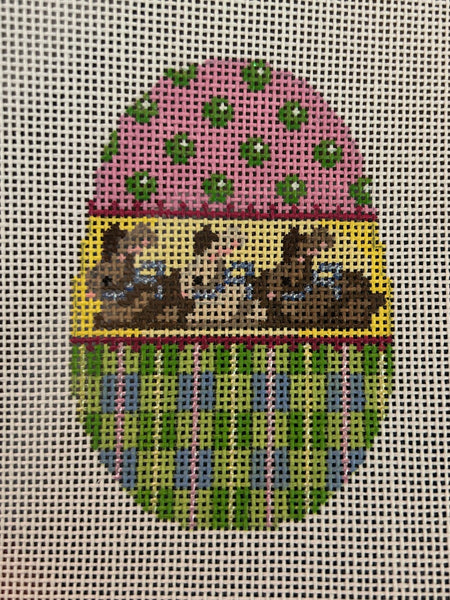 Three Brown Bunnies Egg