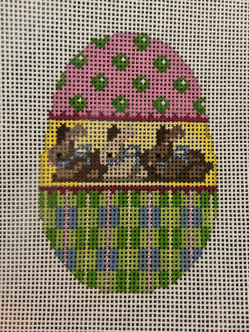 Three Brown Bunnies Egg