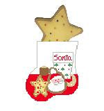 Cookies and Milk w/ Star Cookie Mini Sock