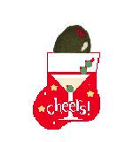 Martini w/ Olive Mini Sock