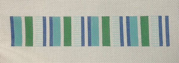Happy Stripes Turquoise Green Fob
