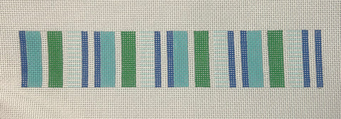 Happy Stripes Turquoise Green Fob