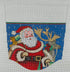 Santa with Deer Stocking Cuff