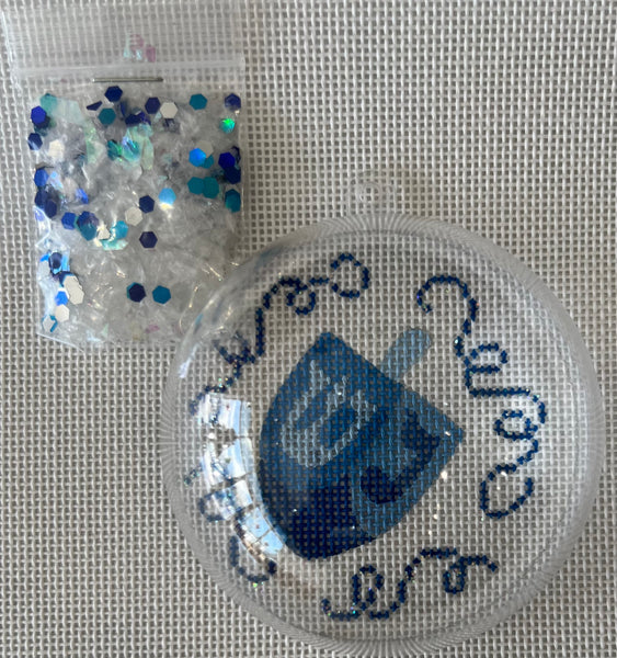 Dreidel w/ Sparkly Streamers