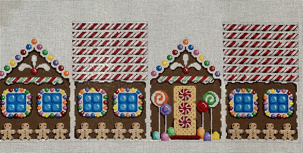 Candy Cane Roof Gingerbread House