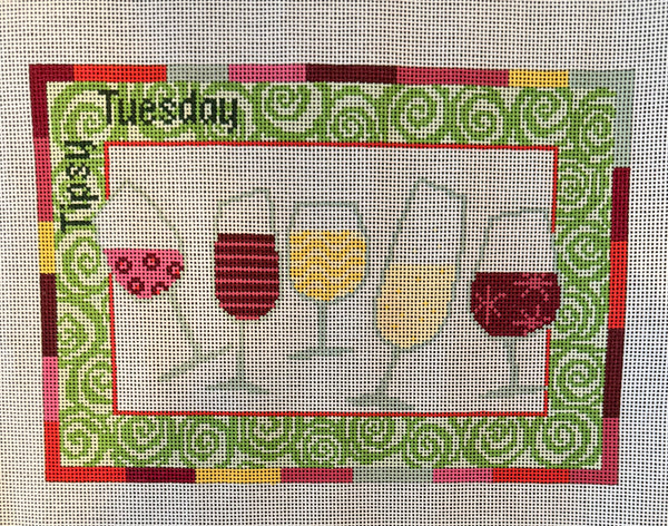 Tipsy Tuesday Wine Glasses