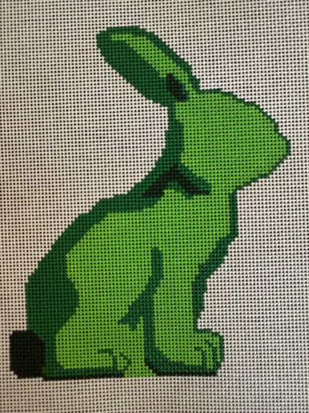 Moss Spring Bunny Green facing Right