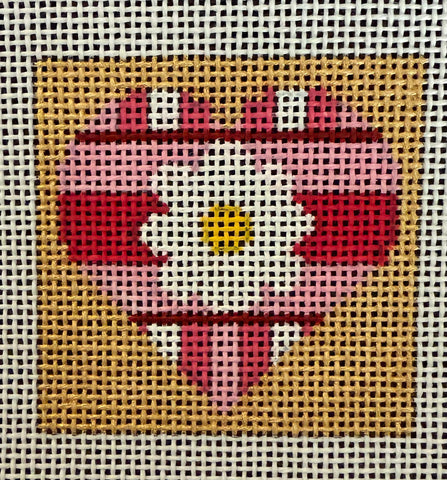 Pink and White Heart/Square