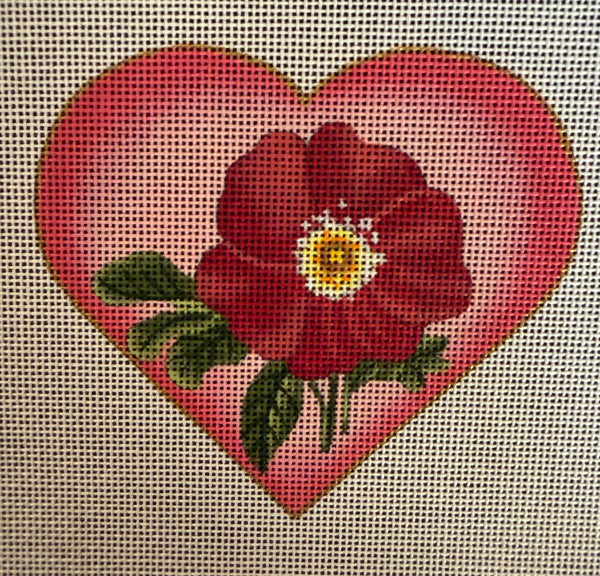 Pink Flower Heart