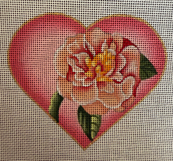 Pale Pink Flower Heart