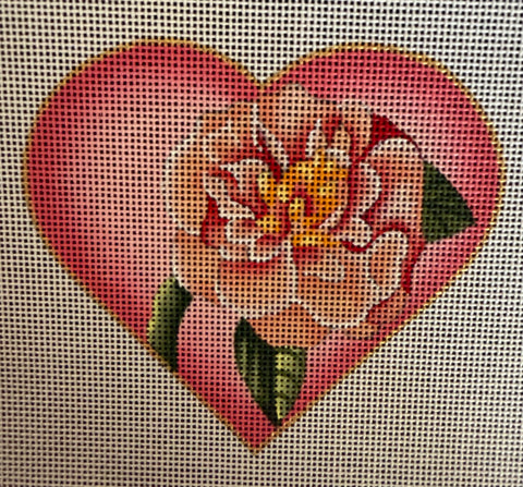 Pale Pink Flower Heart