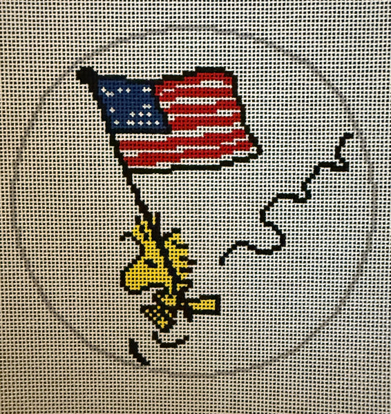 Peanuts Woodstock Flying with Flag