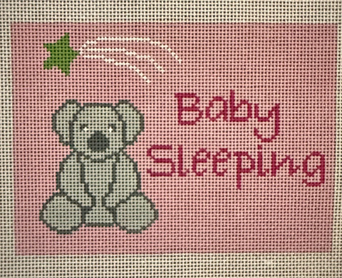 Baby Sleeping Bear Pink