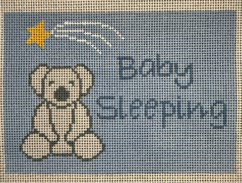 Baby Sleeping Bear Blue
