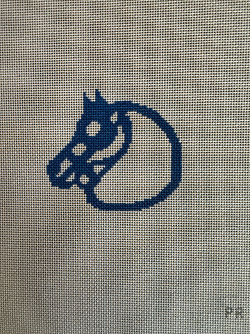 Blue Horse Head