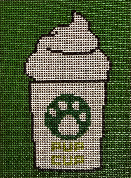 Pup Cup Green Background