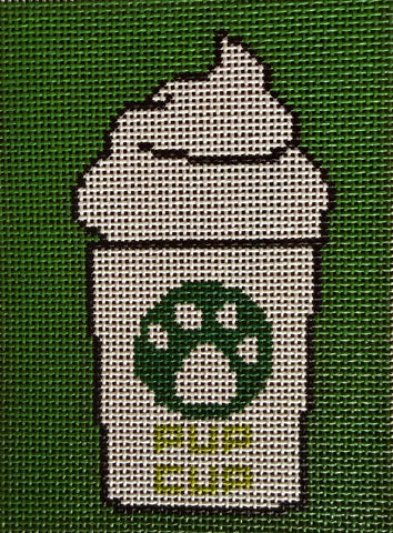 Pup Cup Green Background