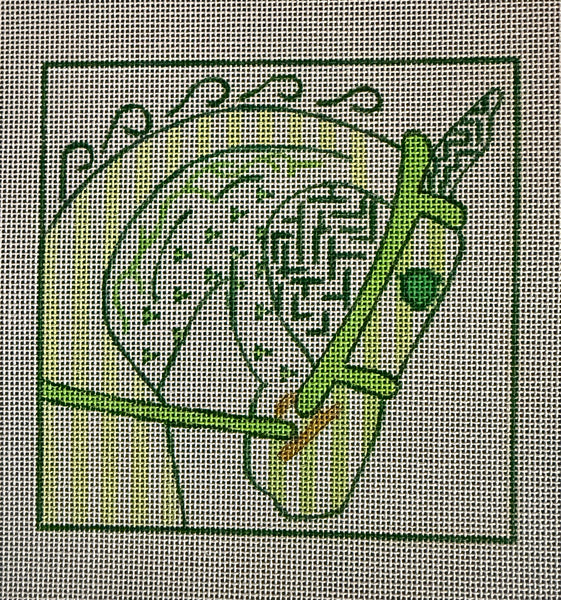 Horse Head in Green