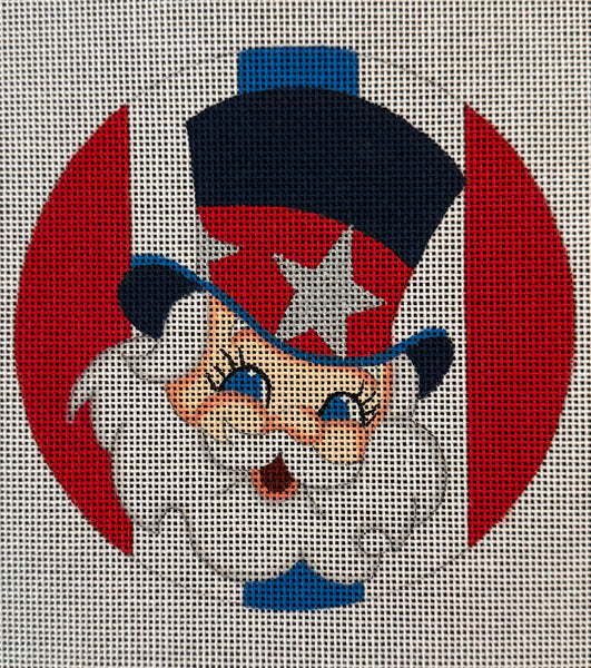Patriotic Santa Round