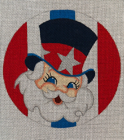 Patriotic Santa Round