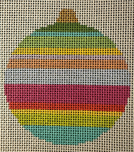 Striped Round Bauble