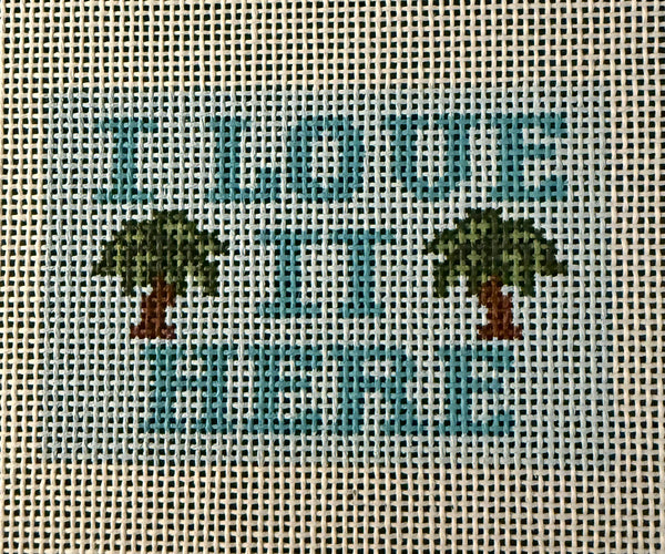 I Love It Here Luggage Tag