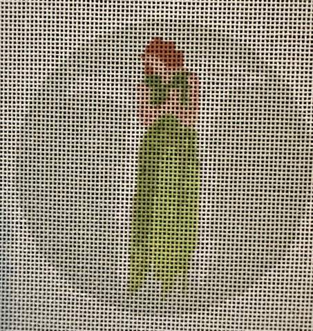 Green Praying Angel