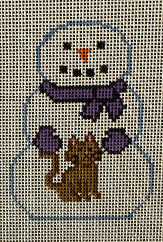 Snowman w/ Cat