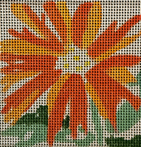 Sm. Orange Splash Flower Coaster