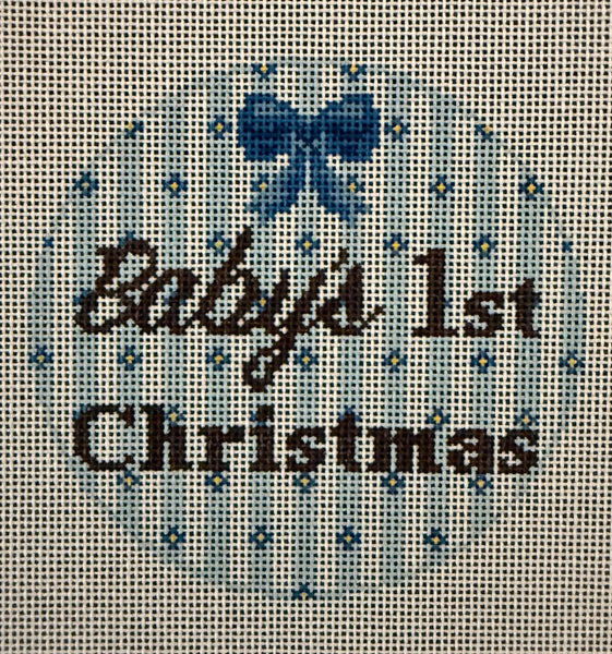 Baby's First Christmas Blue