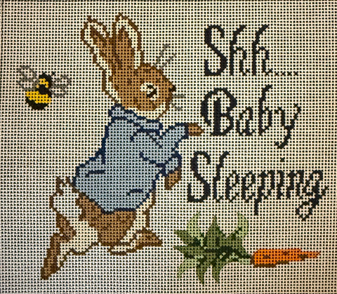 Shhh Baby Sleeping Blue (bunny)