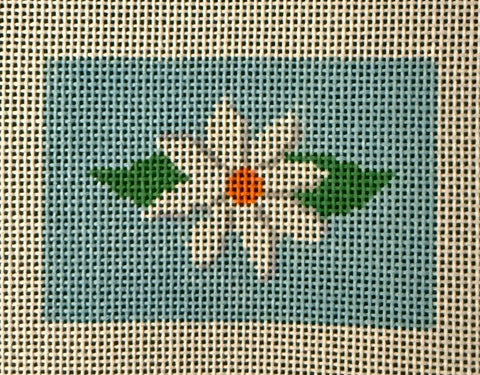 White Flower w/ Turquoise BG Insert