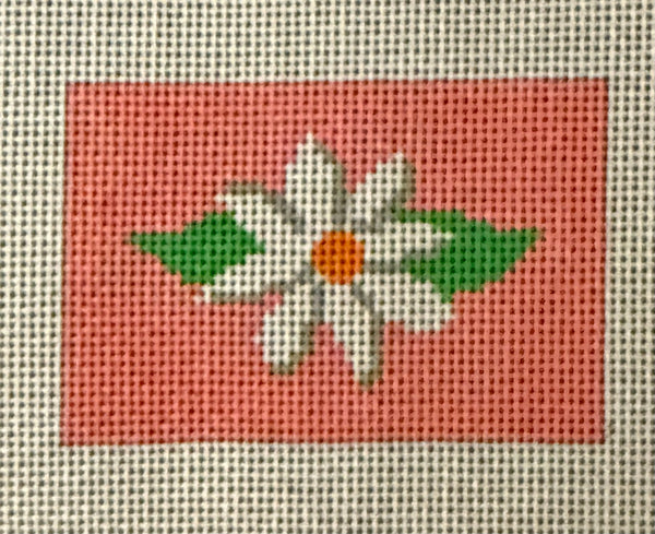 White Flower on Pink BG Insert