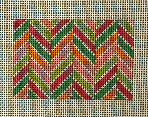 Chevron Multi Pinks, Greens and Orange Insert